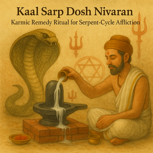 Kaal Sarp Dosh Nivaran – Karmic Remedy Ritual for Serpent-Cycle Affliction